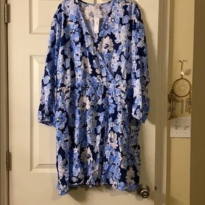NWT OLD NAVY LONG SLEEVE FLORAL DRESS XL